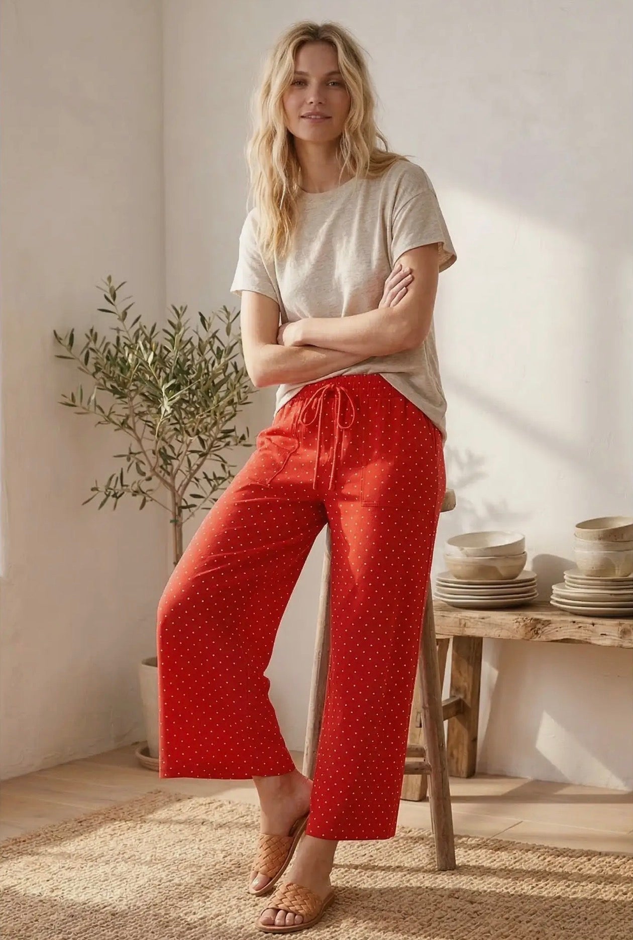 Sewn & Seen Polka Dot Pants