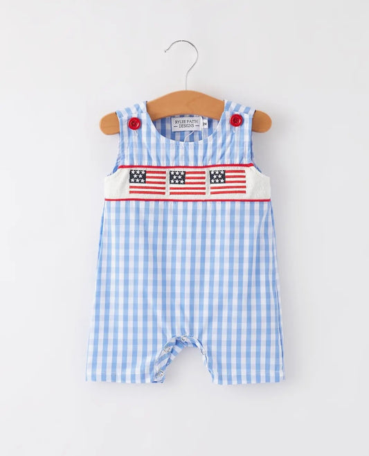 Rylee Faith 4th of July Baby Romper