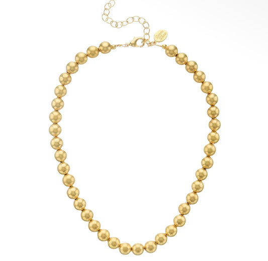 Susan Shaw Gold Mini Margaret Beaded Necklace