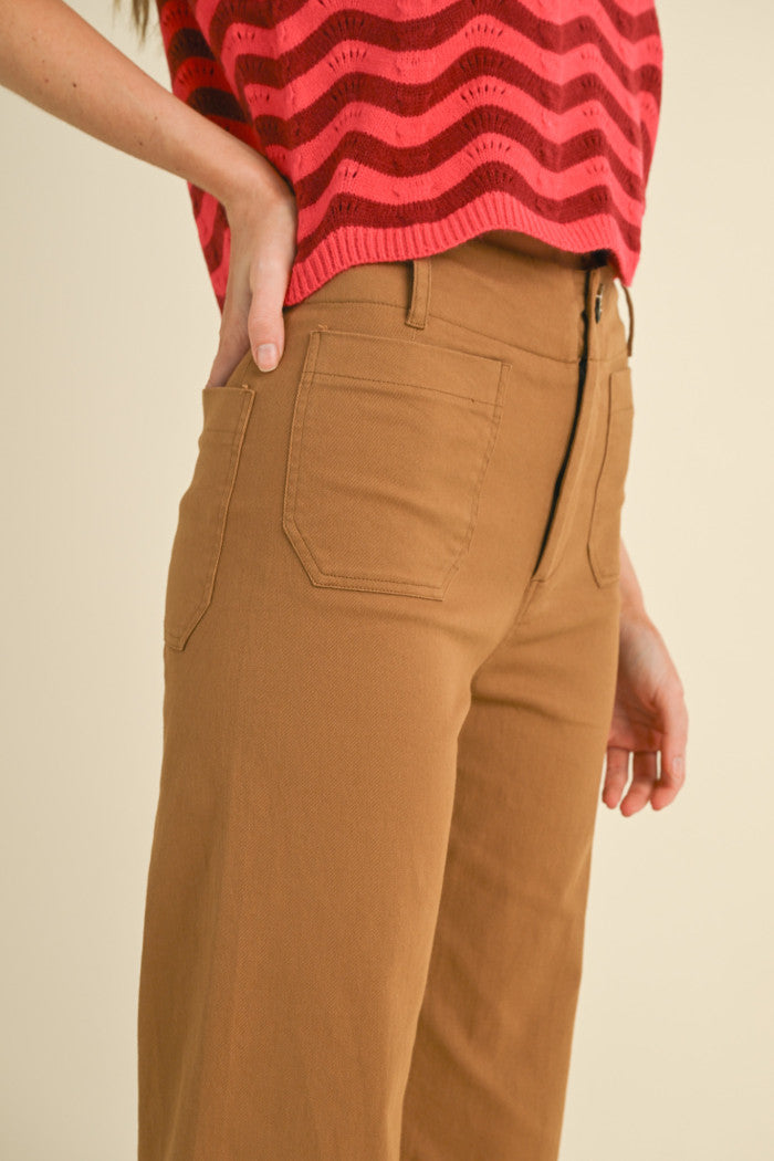 &Merci Patch Pocket Cropped Pants