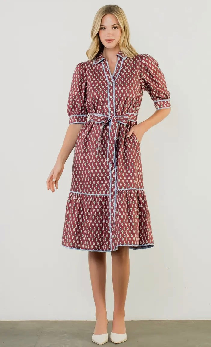 The Darlington THML Button Down Dress