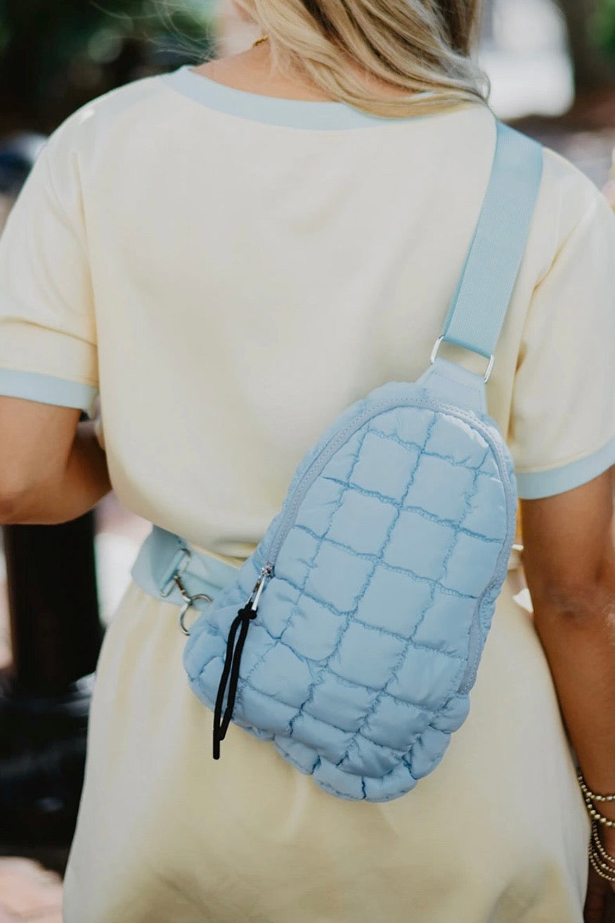 Katydid Quilted Sling Backpack Bag