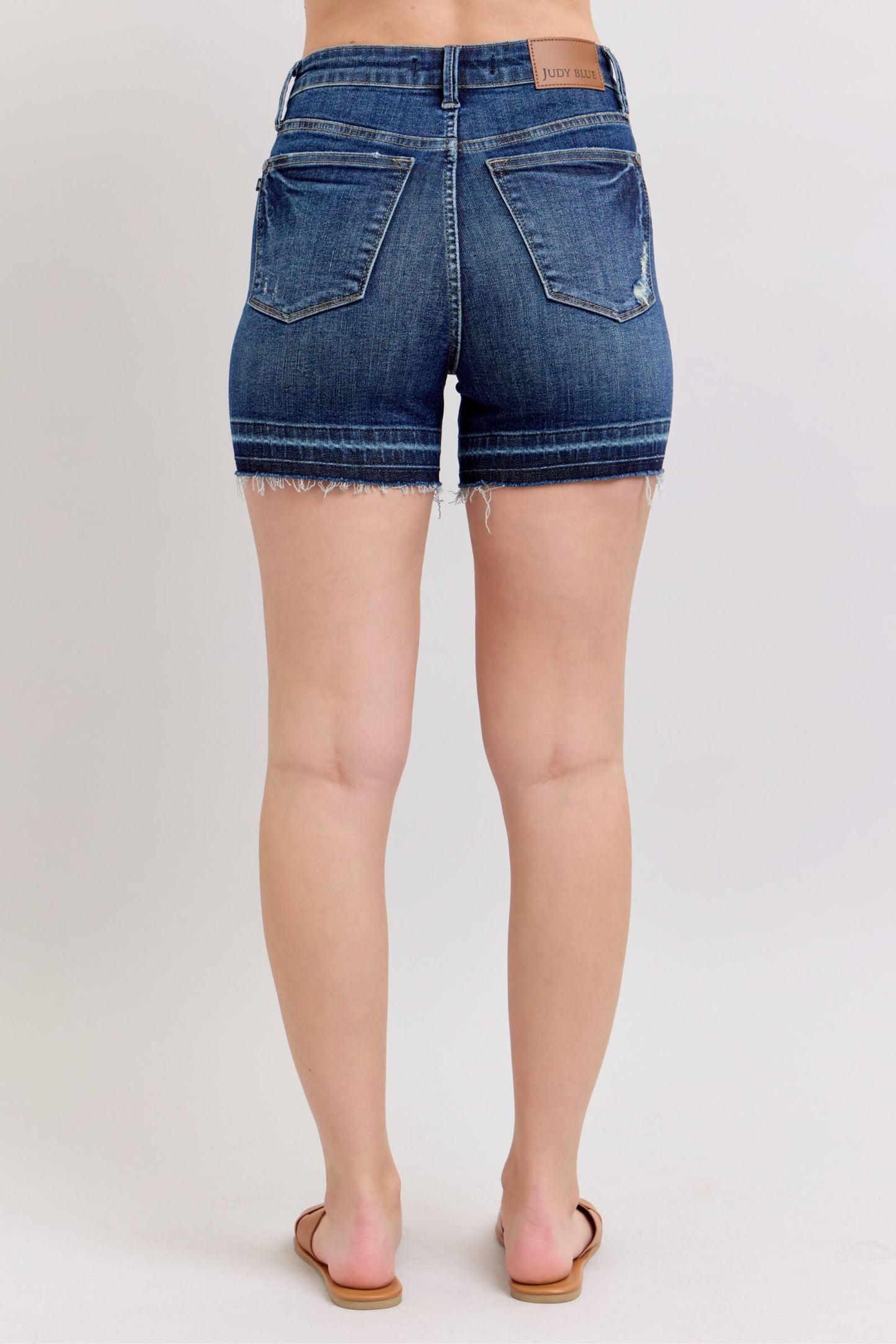 Judy Blue Tummy Control Released Hem Shorts