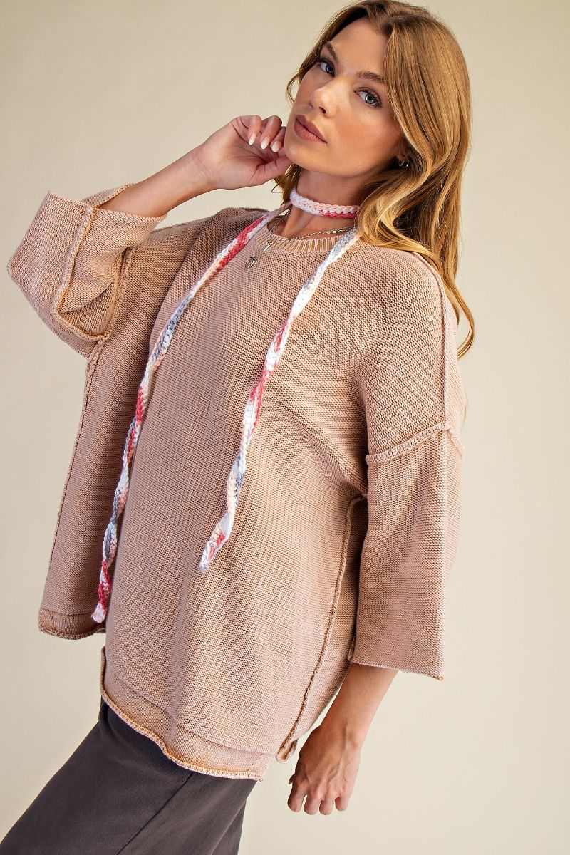 The Romano Mineral Washed Sweater