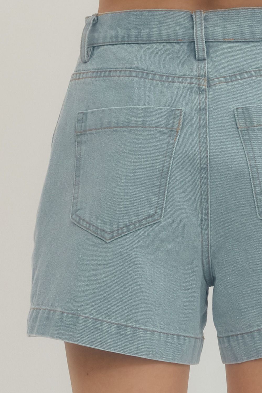 Entro Light Blue Denim Shorts