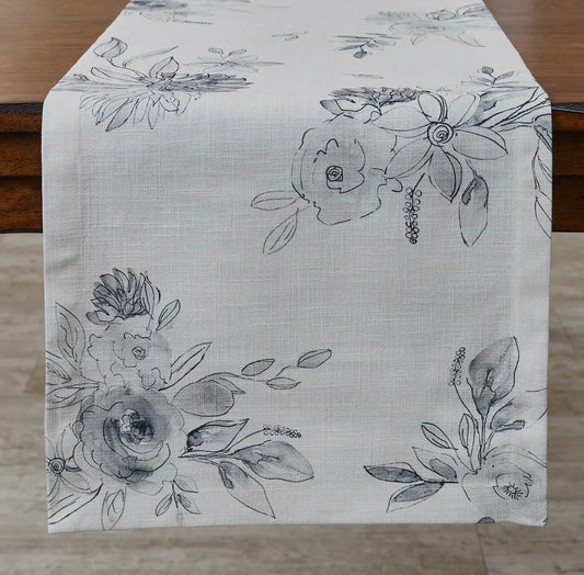 Split P Midnight Floral Napkin & Table Runner