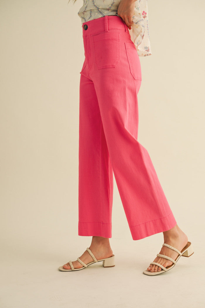&Merci Patch Pocket Cropped Pants