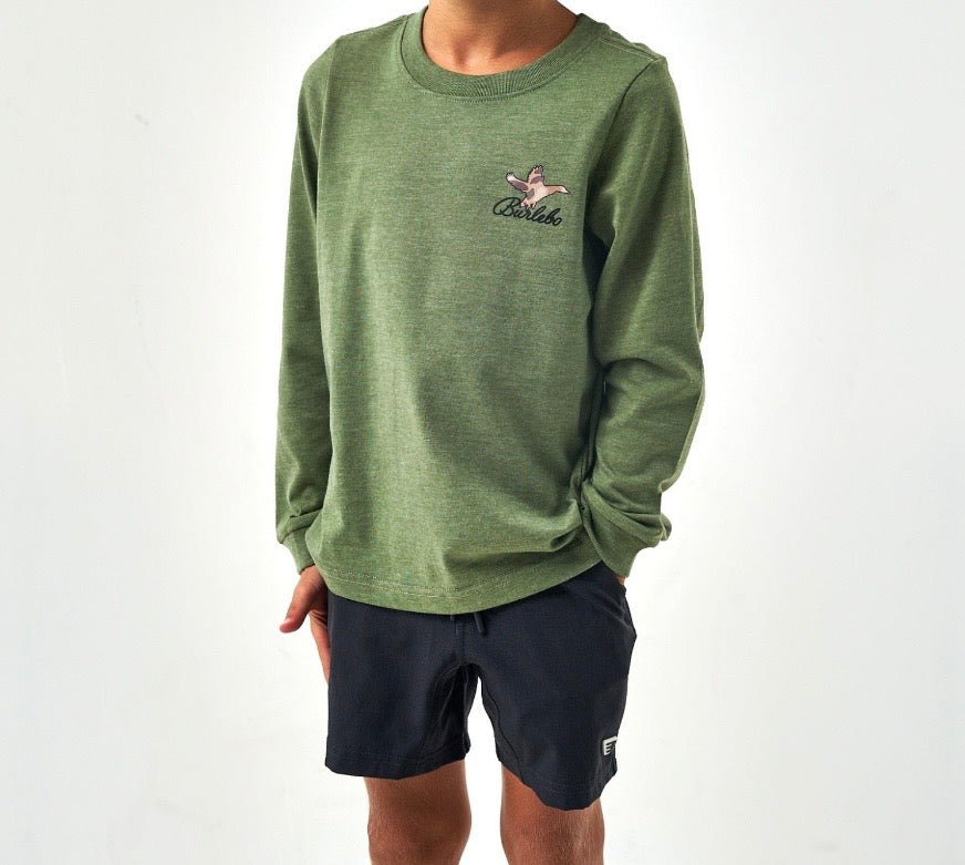 Burlebo Ducks Flying In Youth Long Sleeve Tshirt