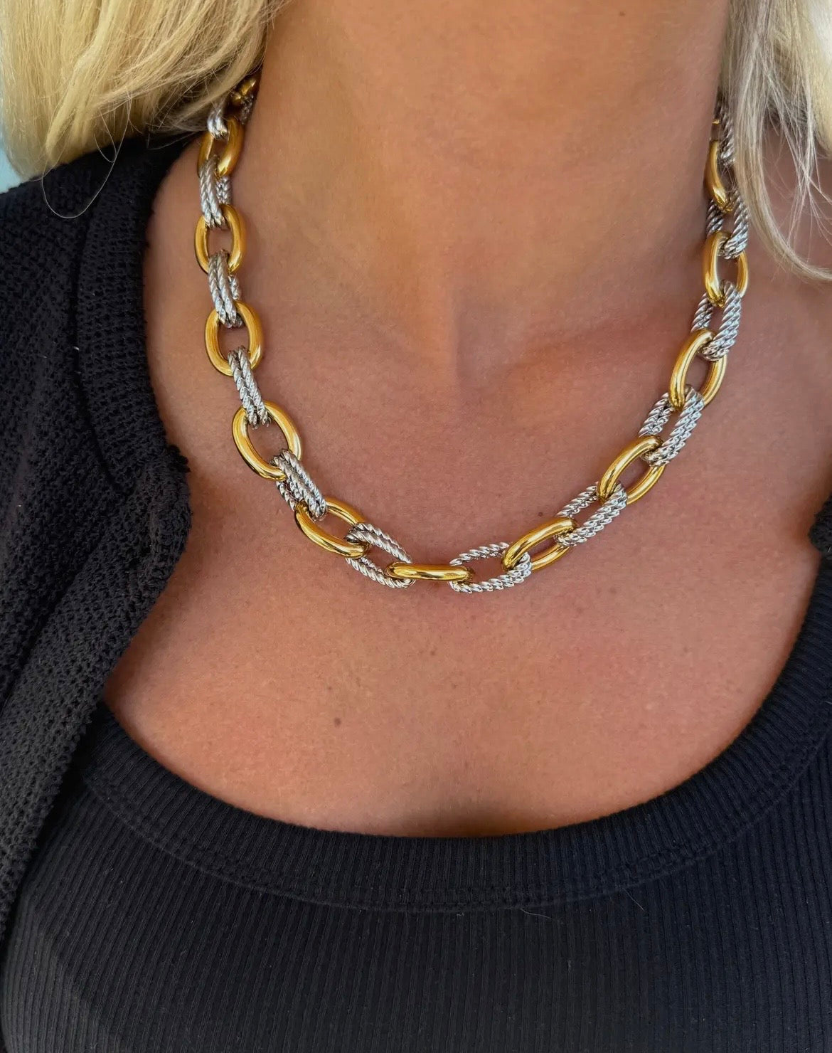 Chan Sutt Pearls Gold and Silver Margo Necklace