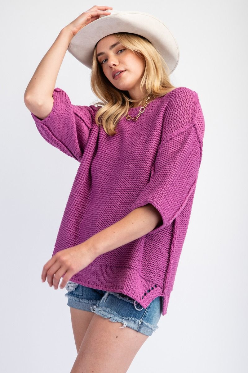 The Dolman 3/4 Sleeve Sweater