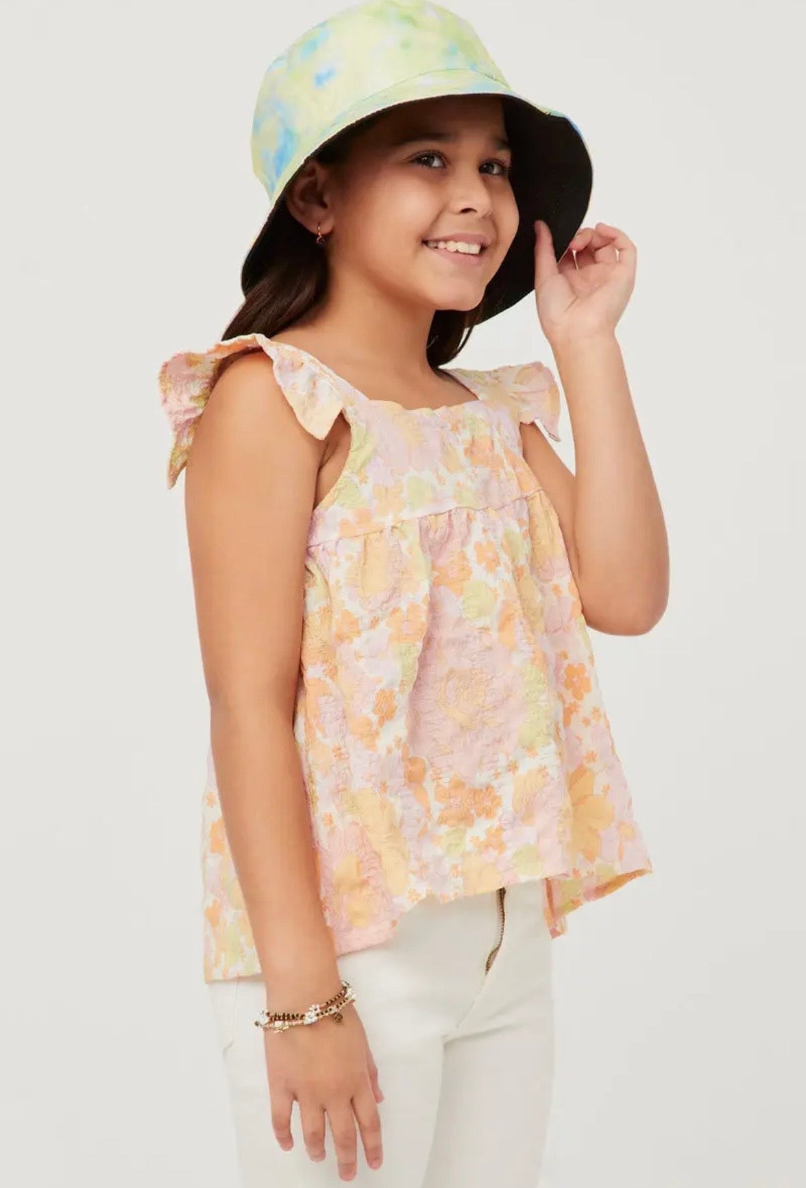 Hayden Floral Girls Tank Top