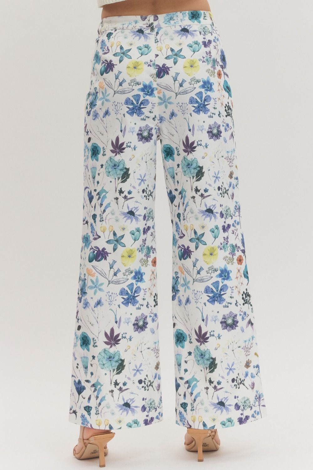 Entro Blue Mix Floral Pants