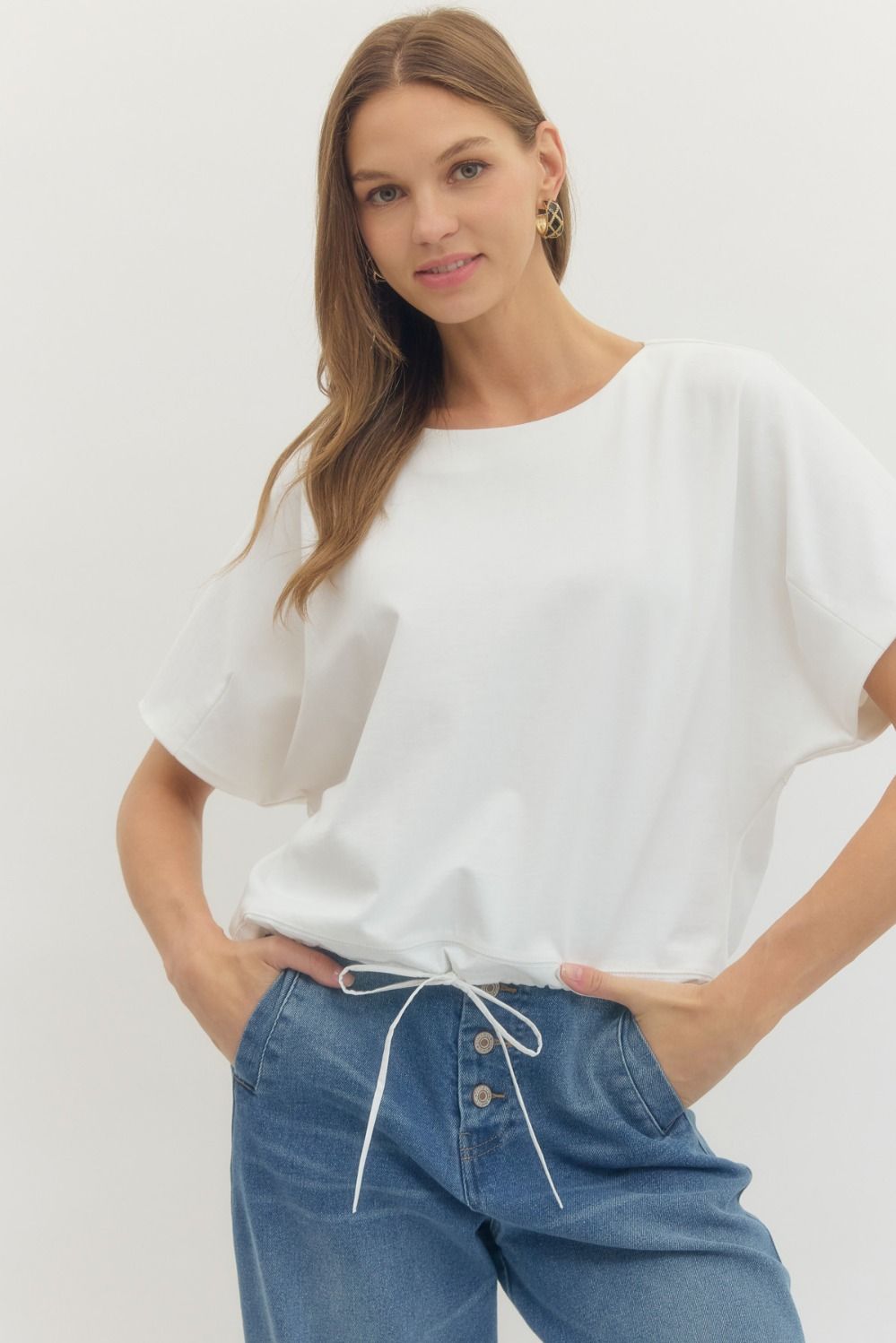 The Baker Off White Top