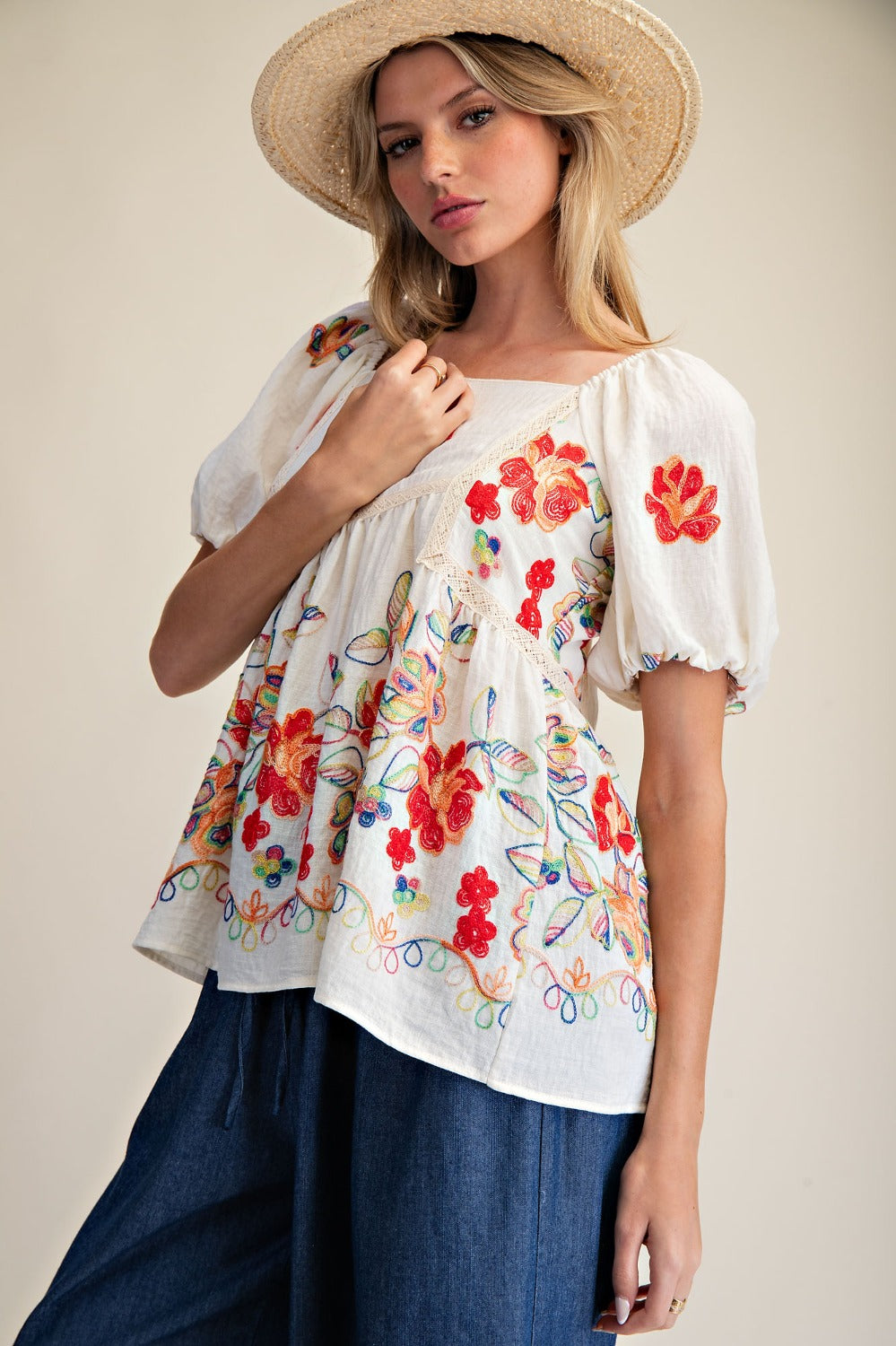 The Desiree Embroidered Top