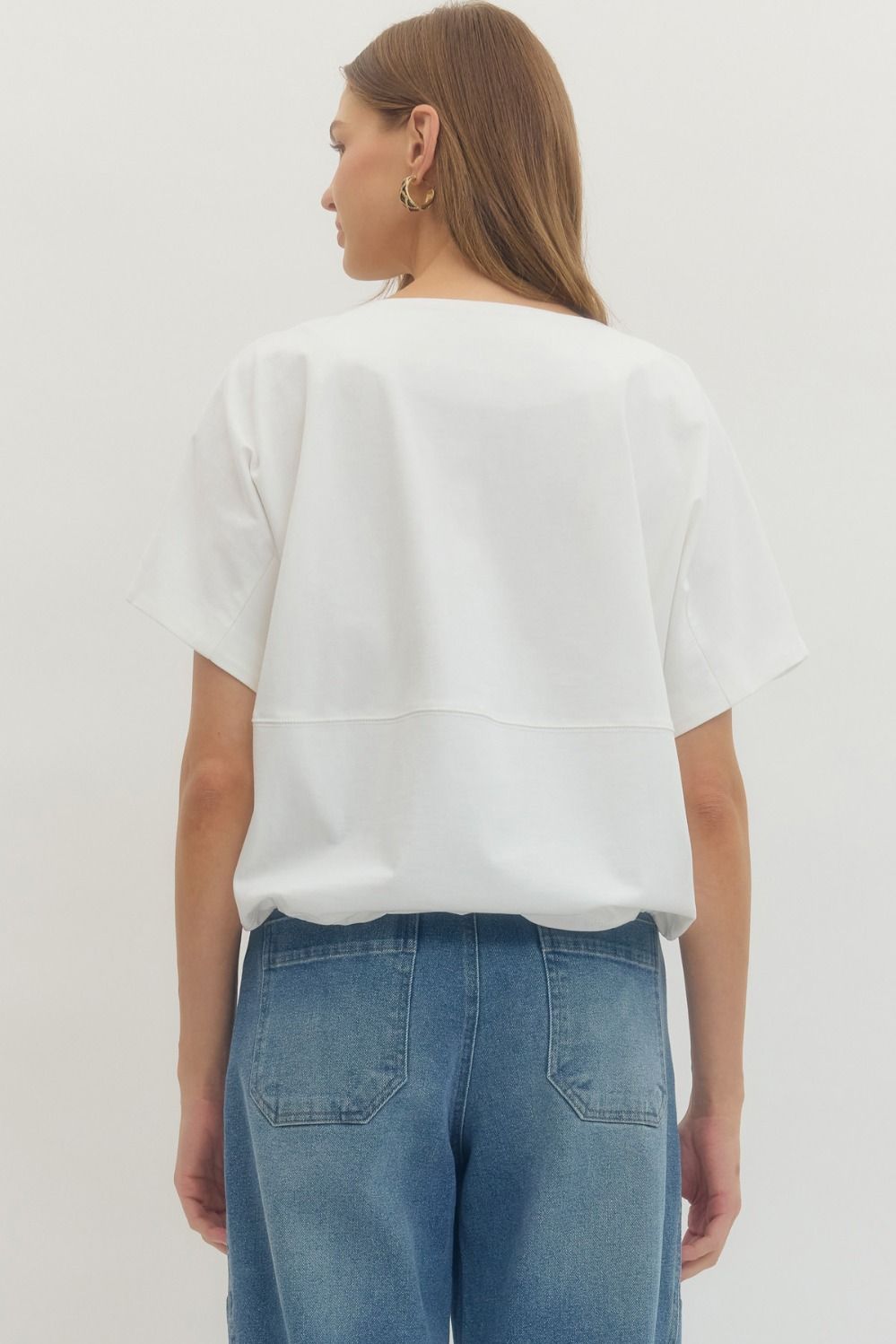 The Baker Off White Top