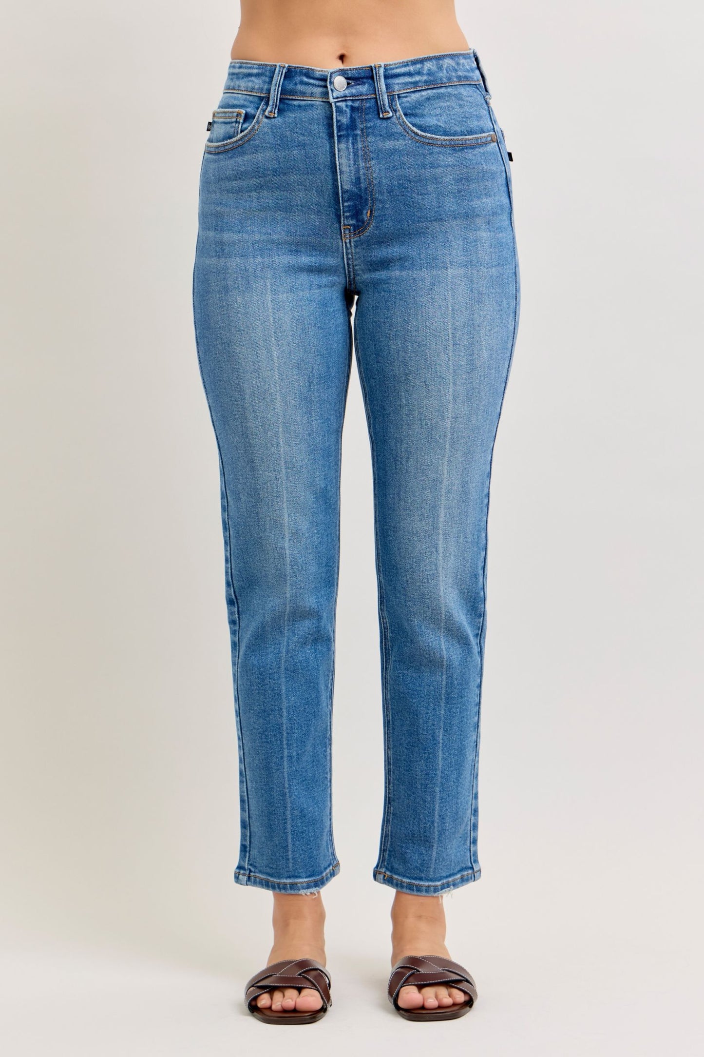 Judy Blue High Waist Ankle Length Straight Jeans