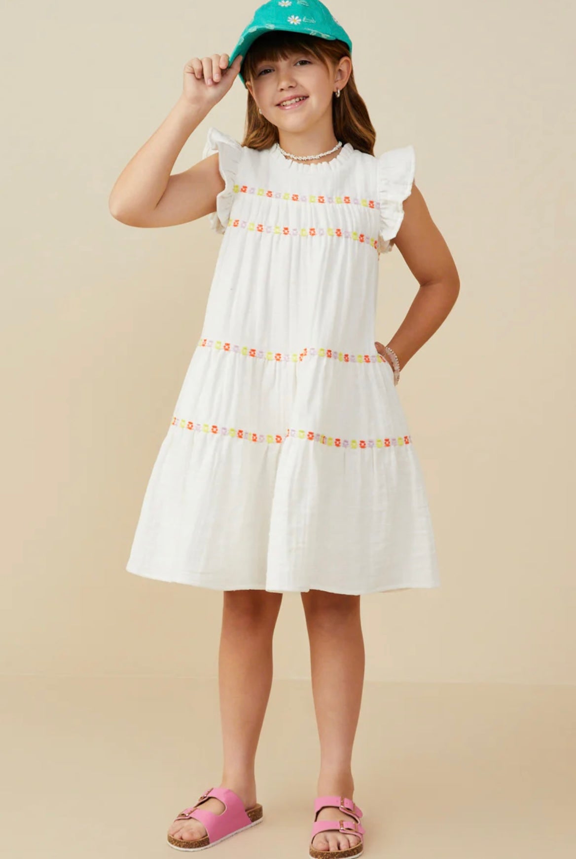 Hayden Girls Off White Dress