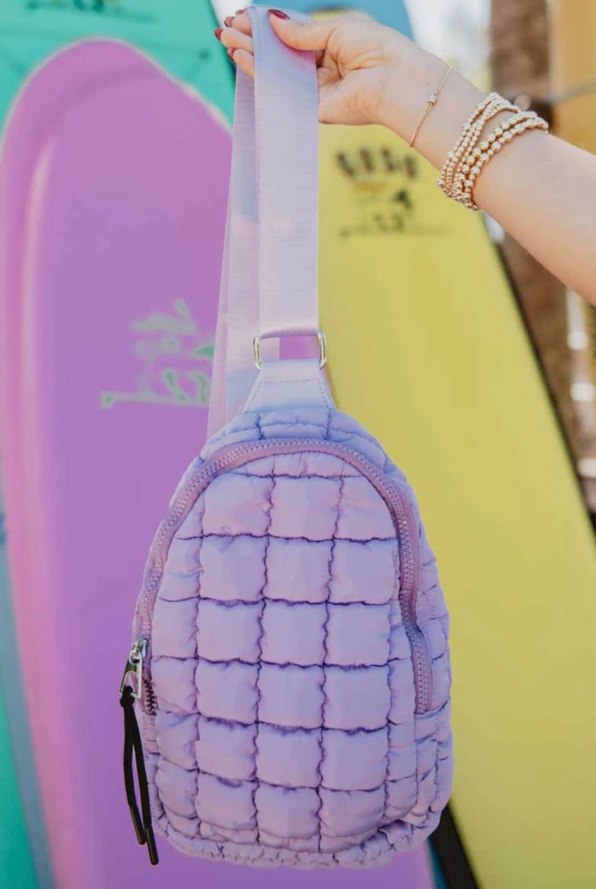 Katydid Quilted Sling Backpack Bag