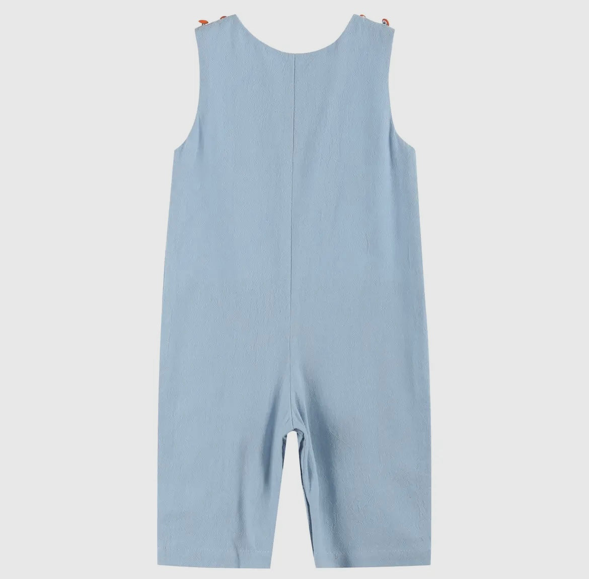 Blue Truck Appliquéd Overalls