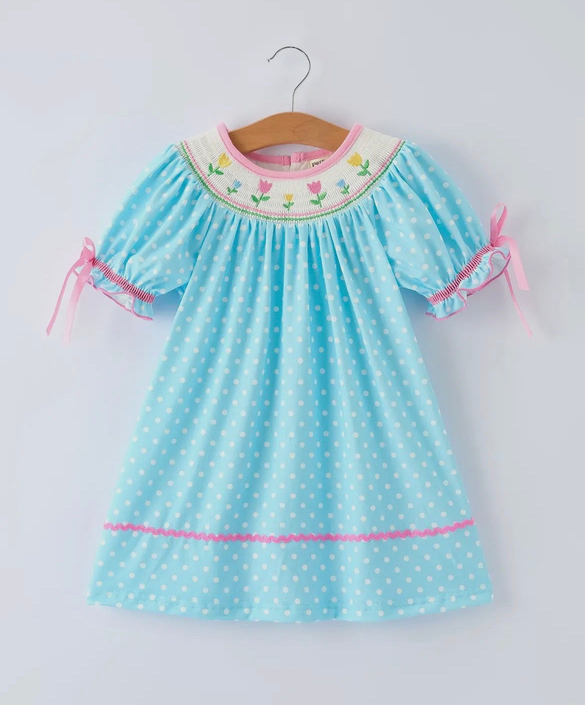 Rylee Faith Tulip Smocked Dress