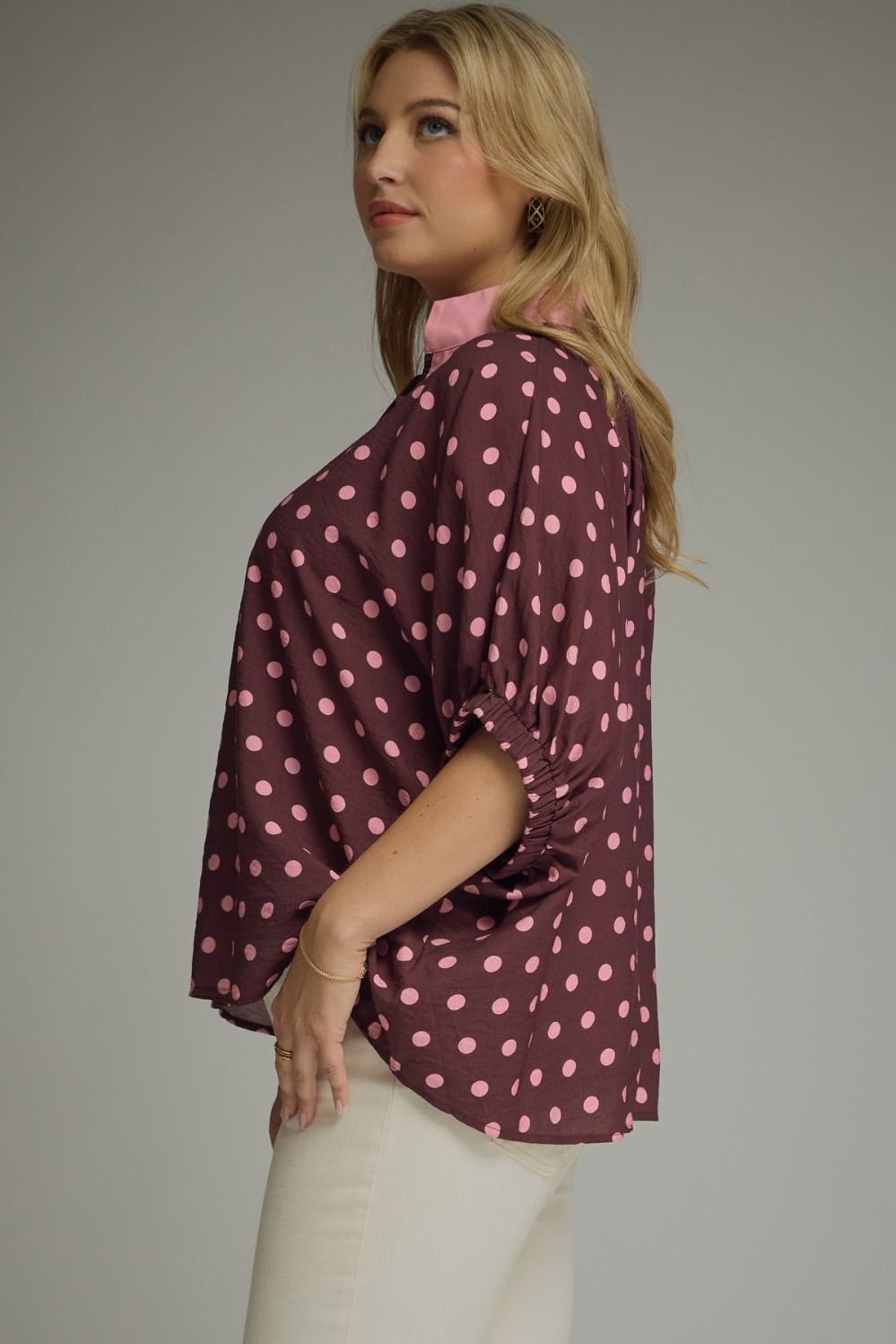 The Darius Wine Plus Size Top