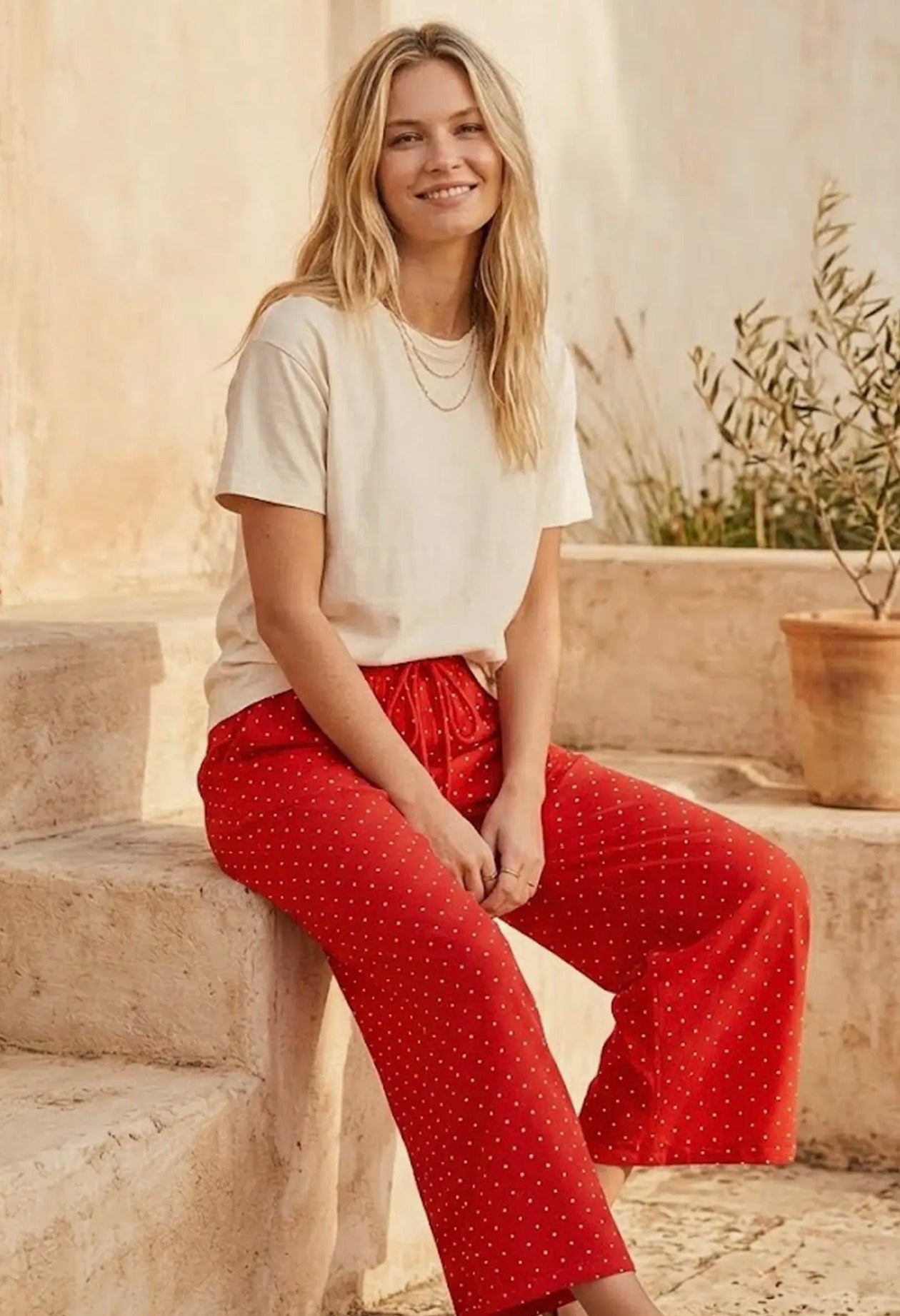 Sewn & Seen Polka Dot Pants