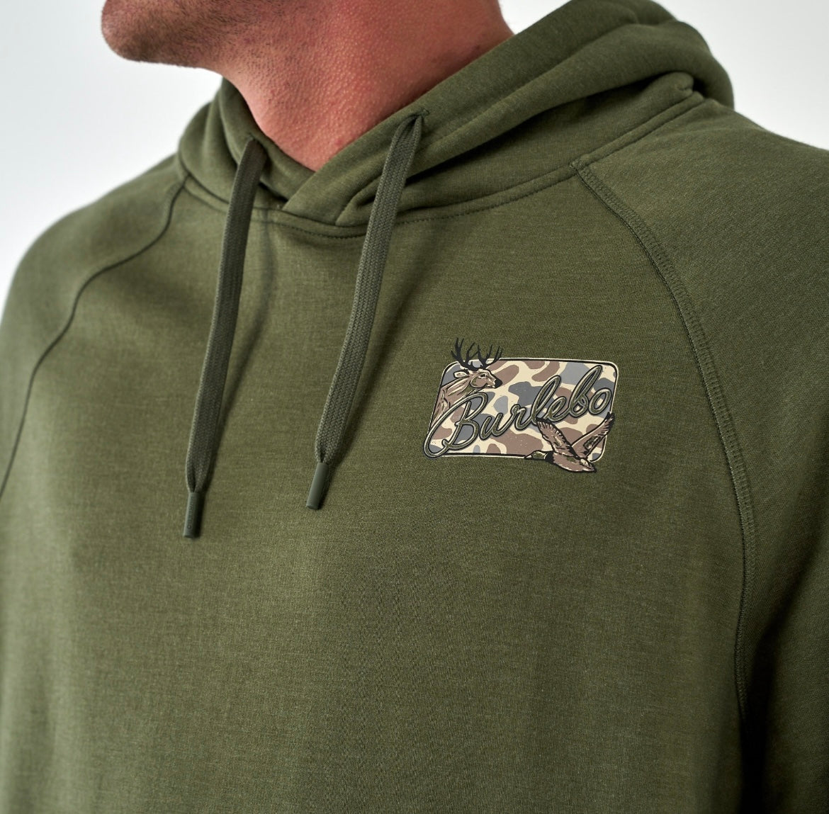 Burlebo Deer Patch Fleece Hoodie - On Sale Now