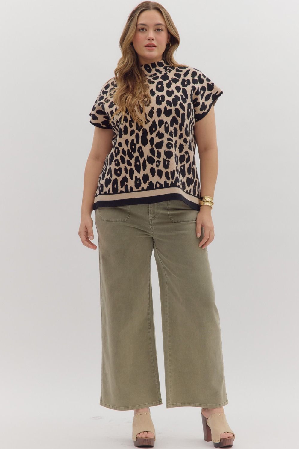Entro Plus Size Patch Pocket Pants