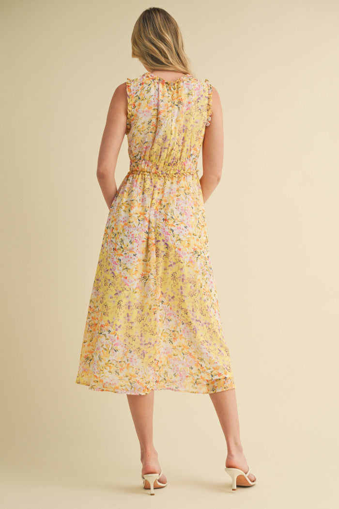 Beverly Yellow Floral Dress