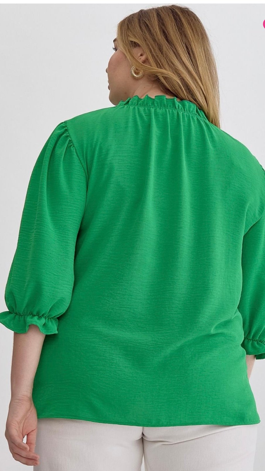 Kelly Green Plus Size Top