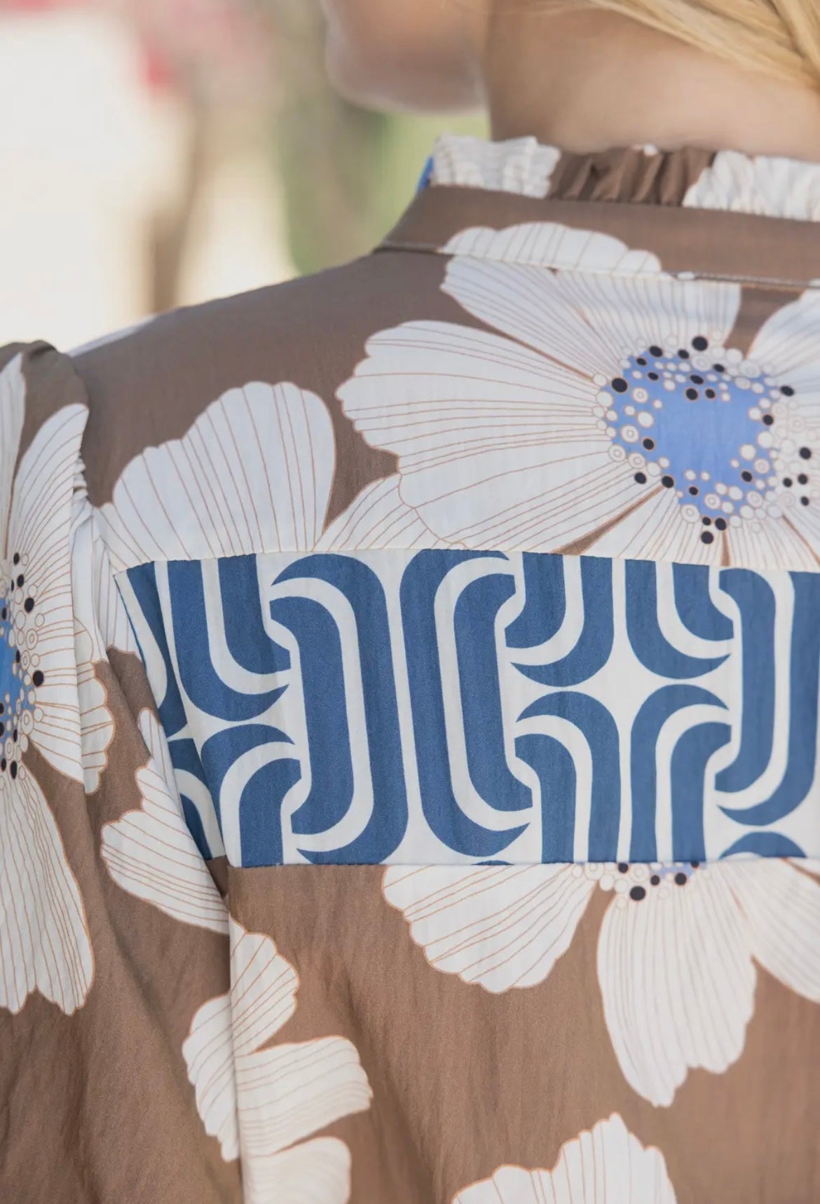 Waverly Taupe Print Dress