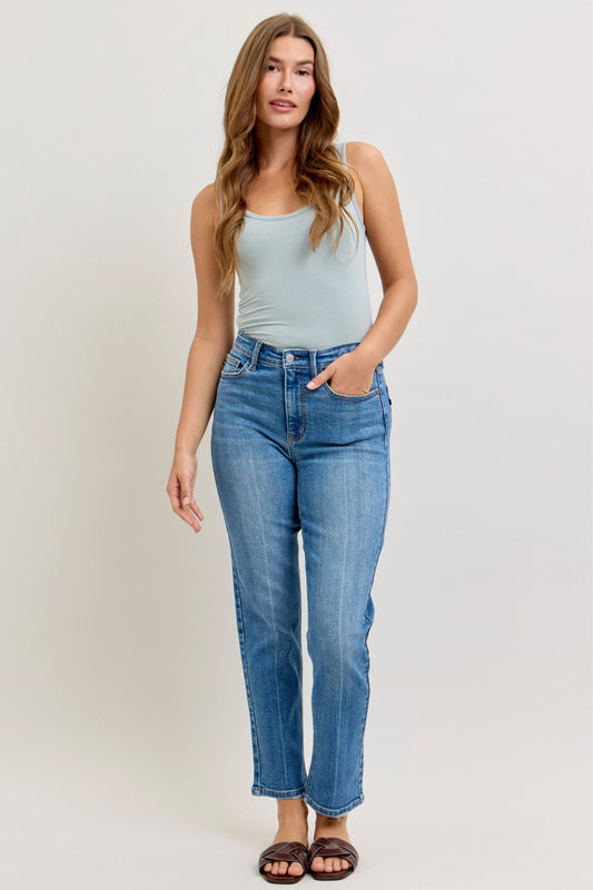 Judy Blue High Waist Ankle Length Straight Jeans