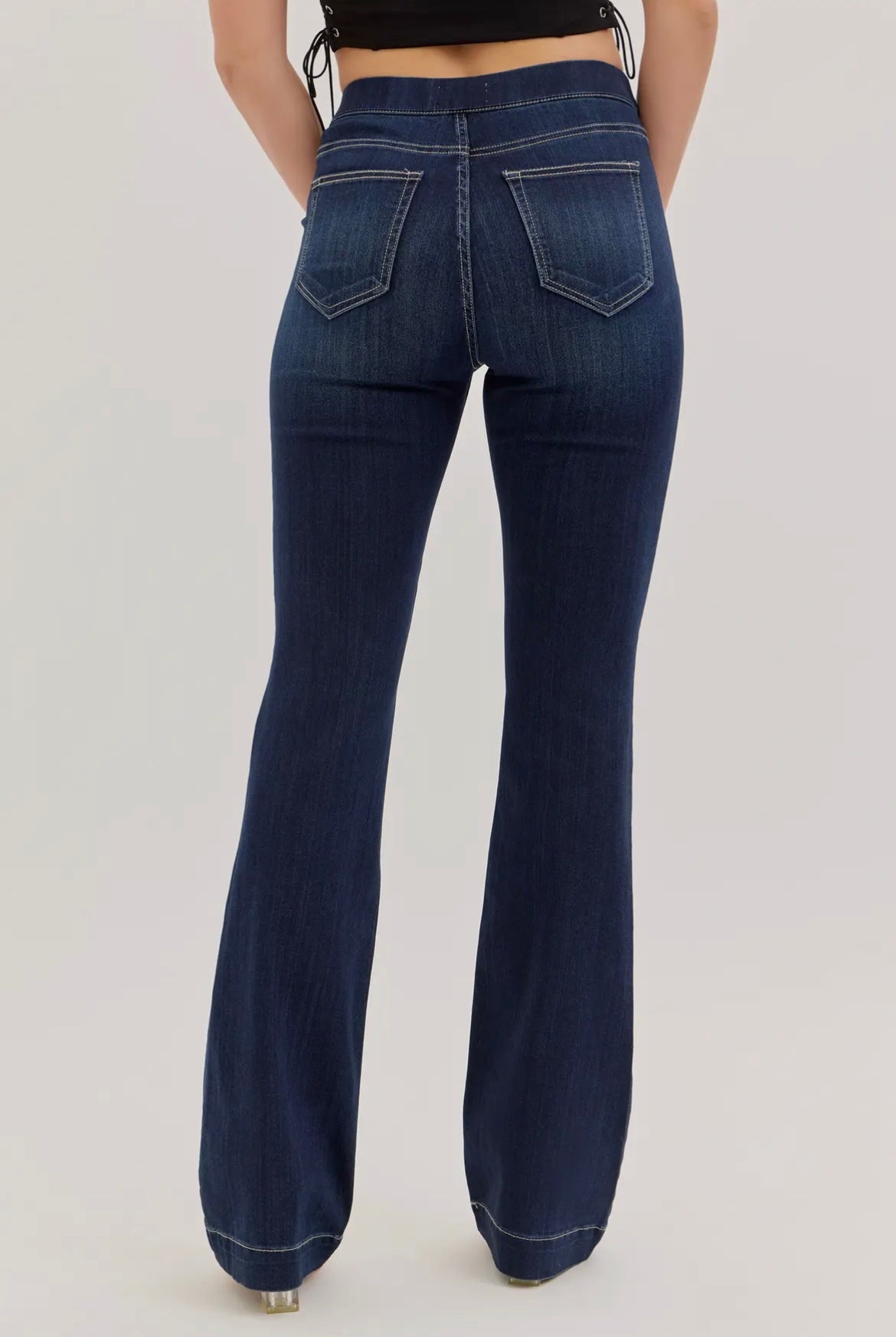 Cello High Rise Pull On Flare Jeggings