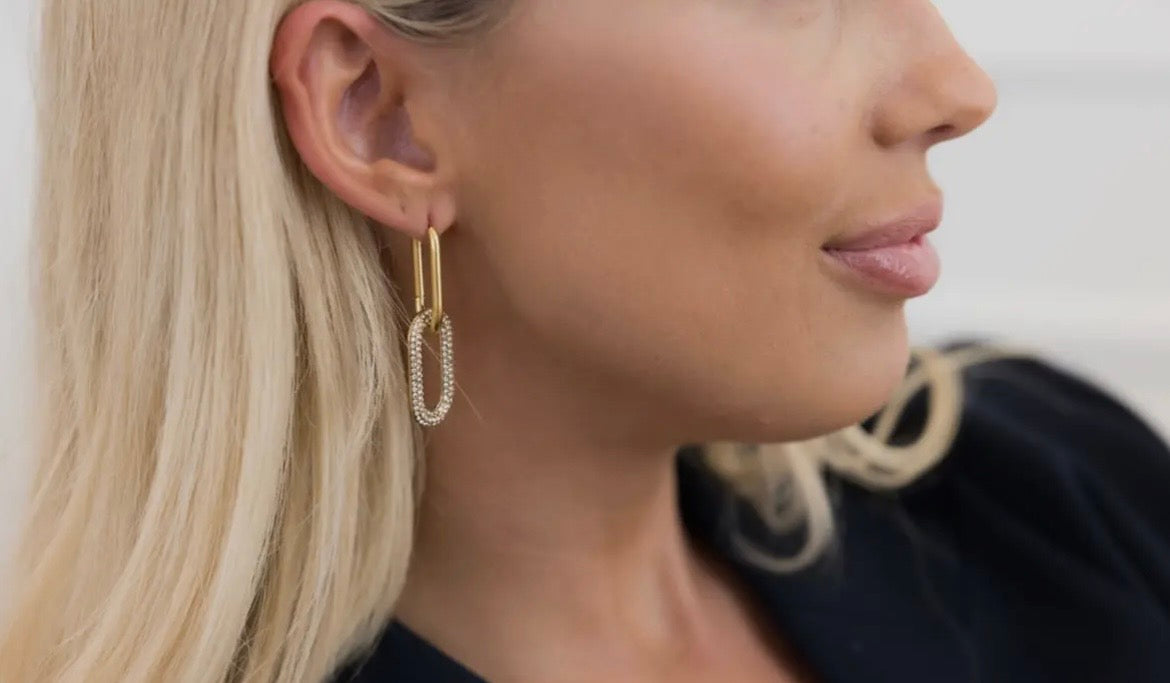 ChanSuttPearls Gold Lily Earrings