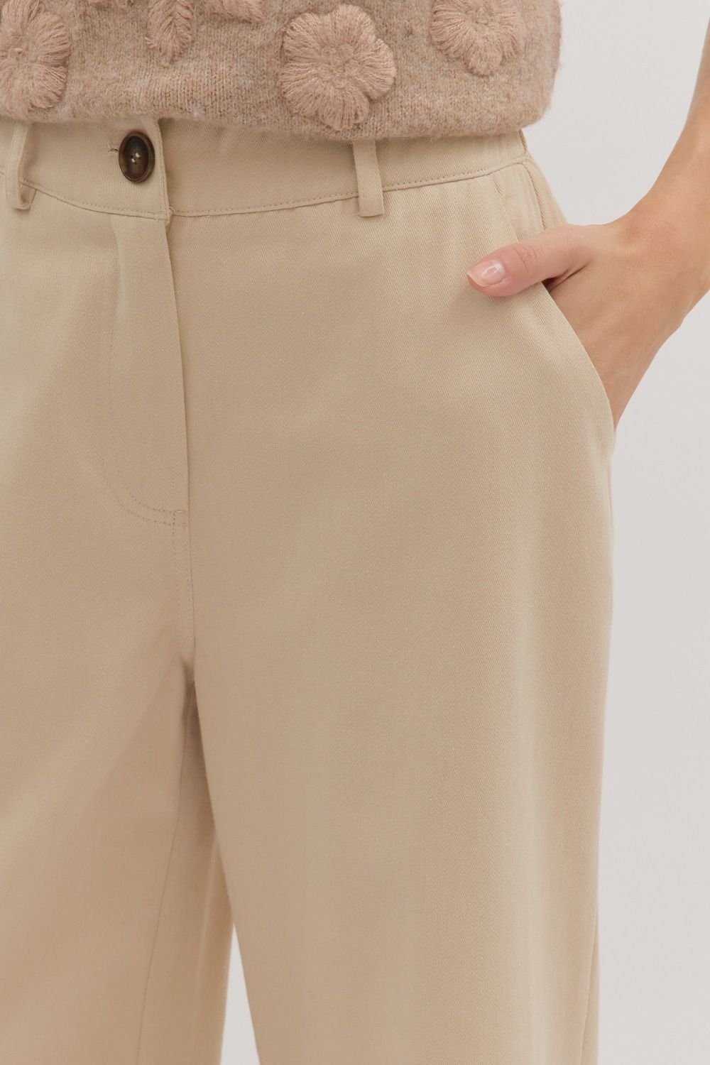 Entro Eyelet Detailed Pants