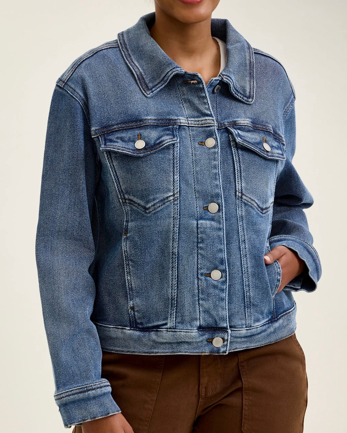 Judy Blue Cicly Trucker Denim Jacket