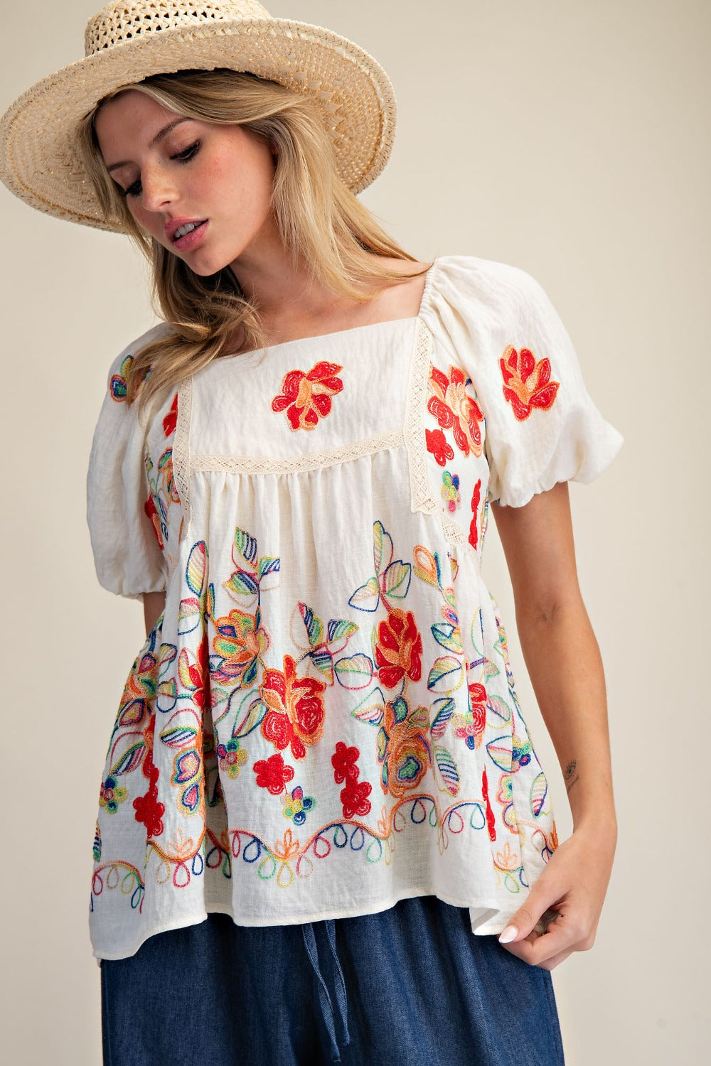 The Desiree Embroidered Top