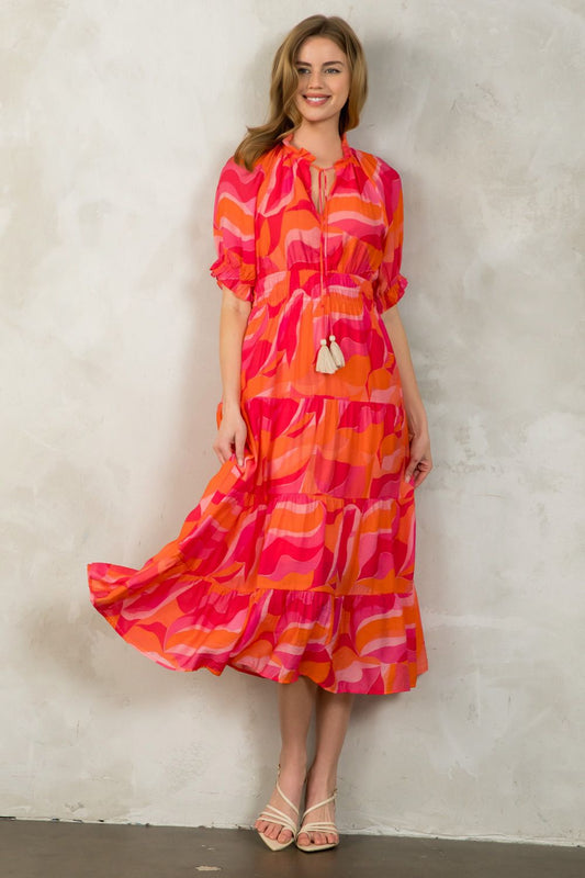 Rebecca Lynn Tassle Tie Dress