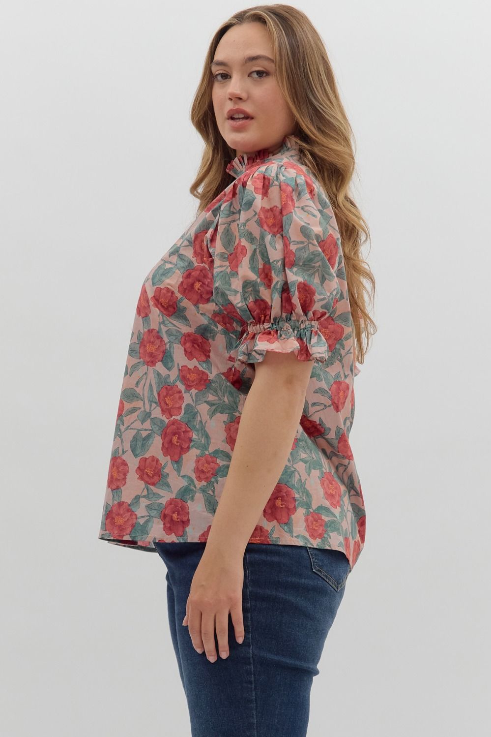 The Aileen Floral Plus Size Top