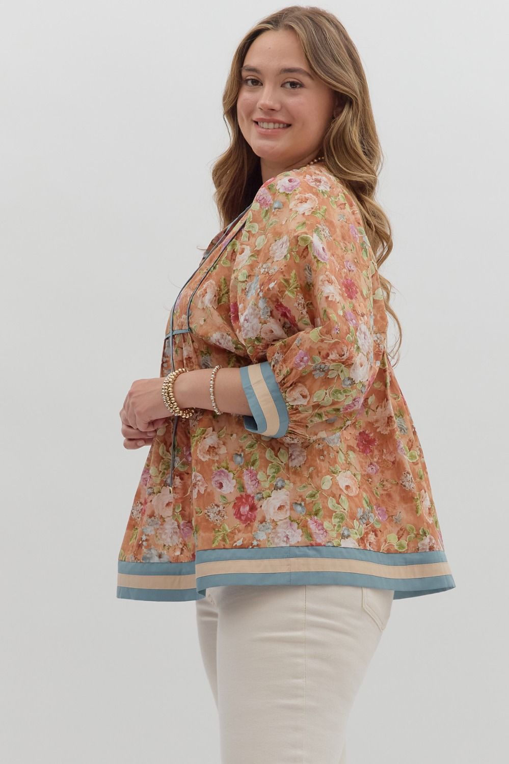 The Murphy Plus Size Terra Cotta Top