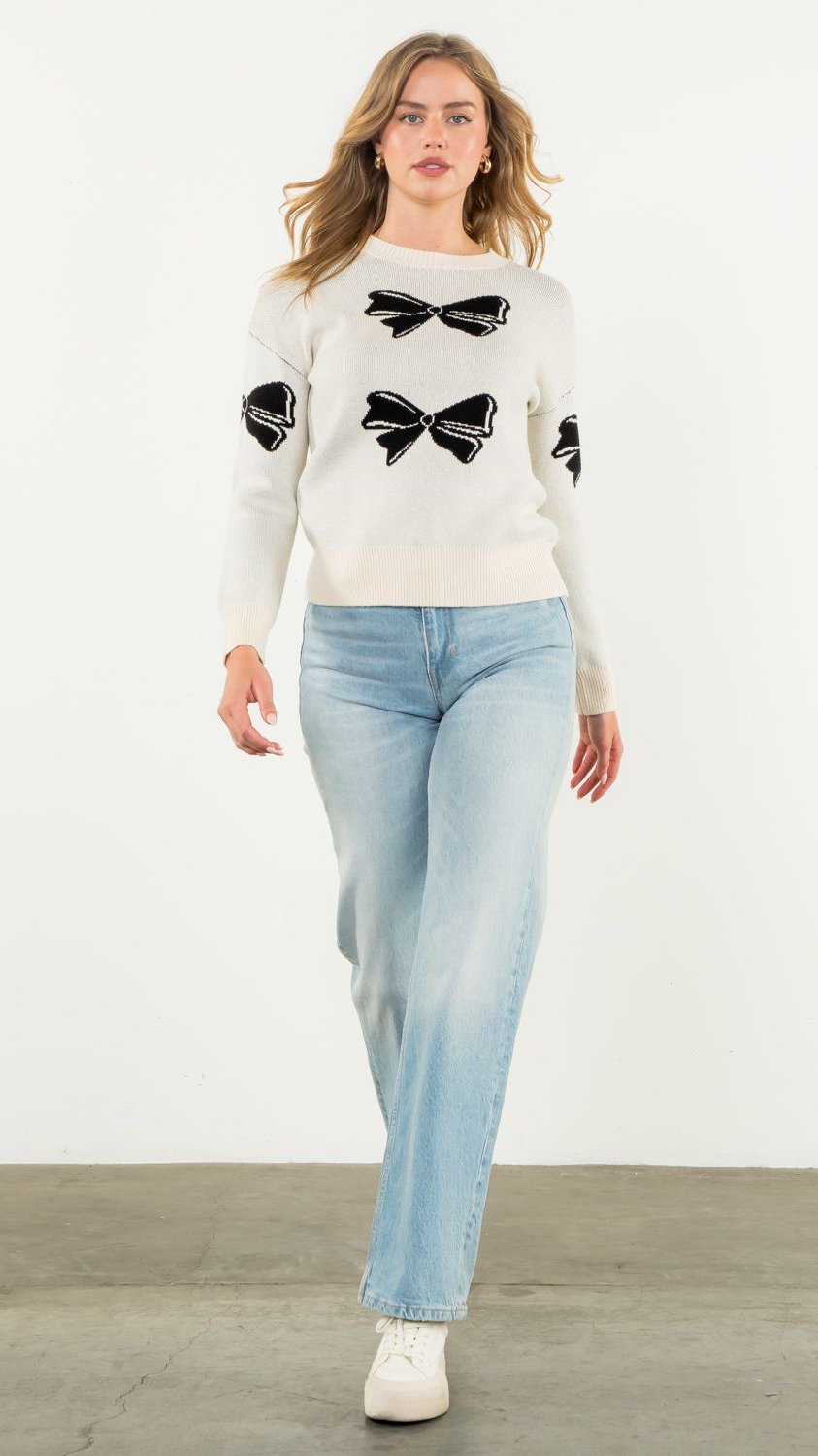 Kathy Lee Bow Sweater