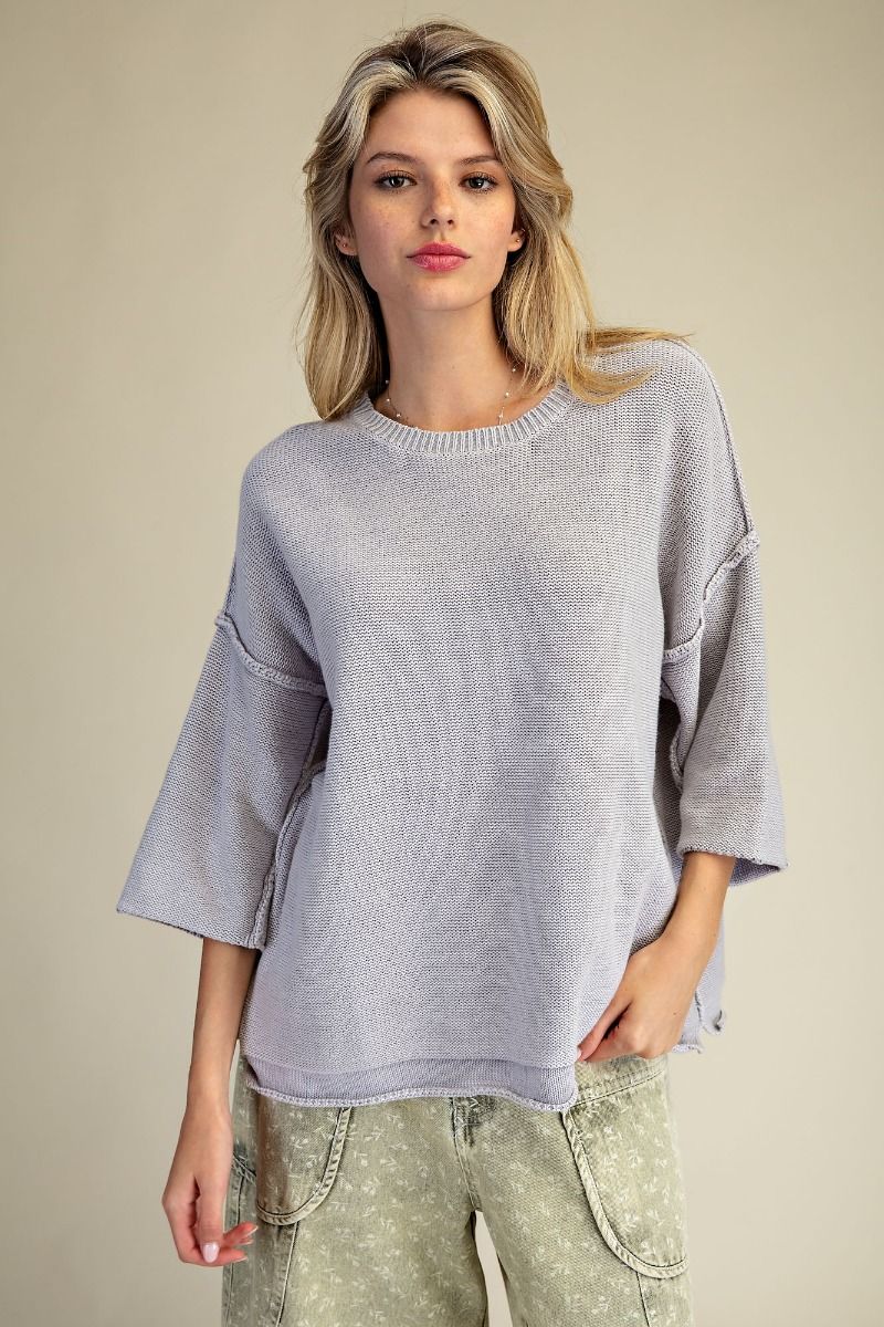 The Romano Mineral Washed Sweater
