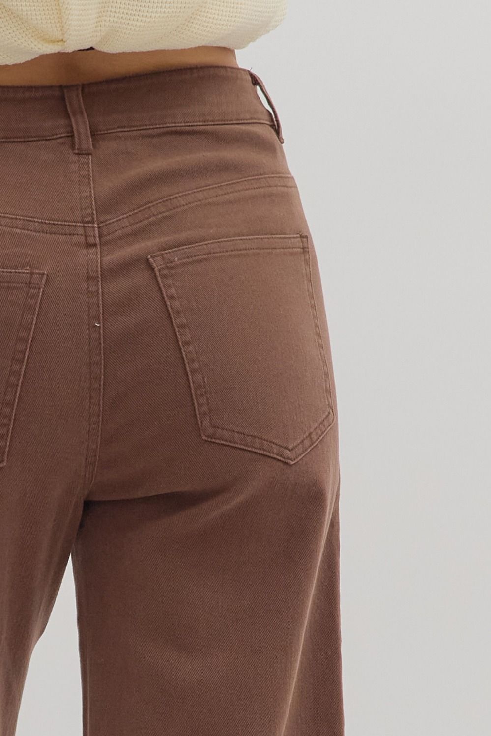 Entro Mid Rise Ankle Length Cuffed Pants