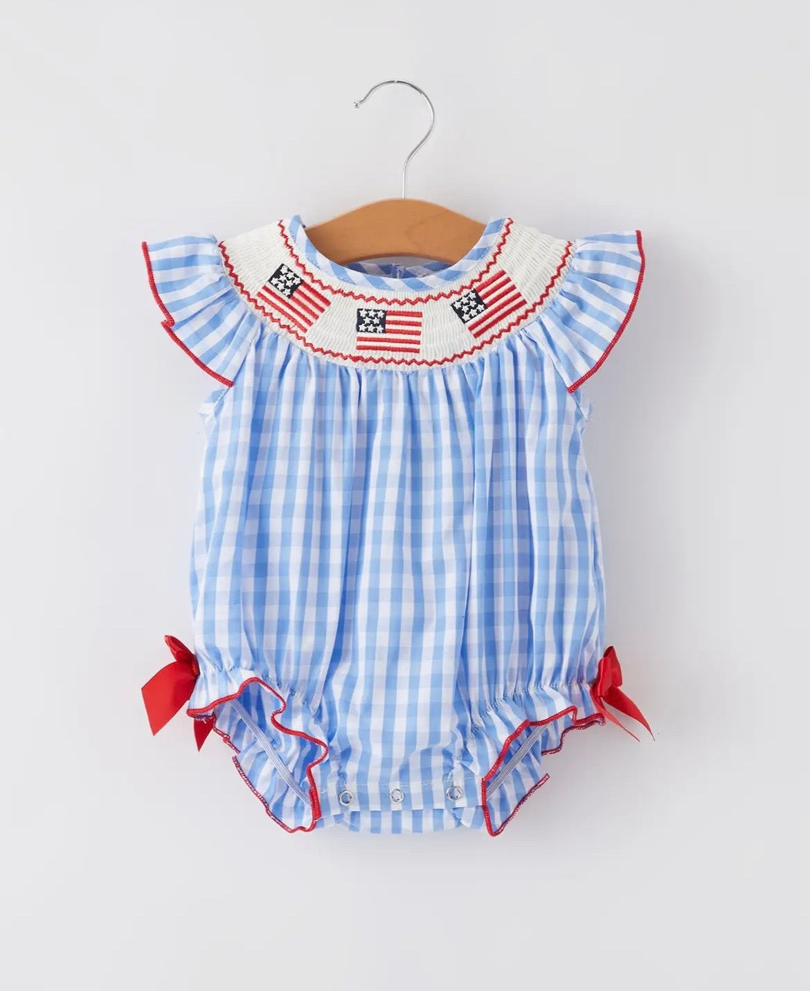 Rylee Faith 4th of July Bubble Romper