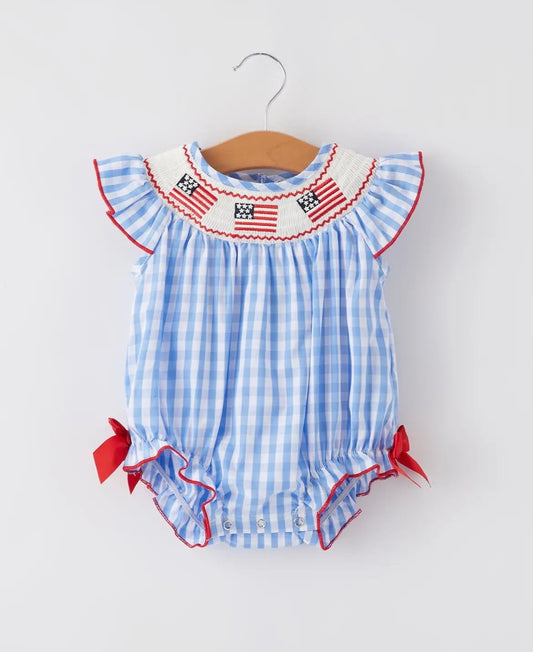 Rylee Faith 4th of July Bubble Romper