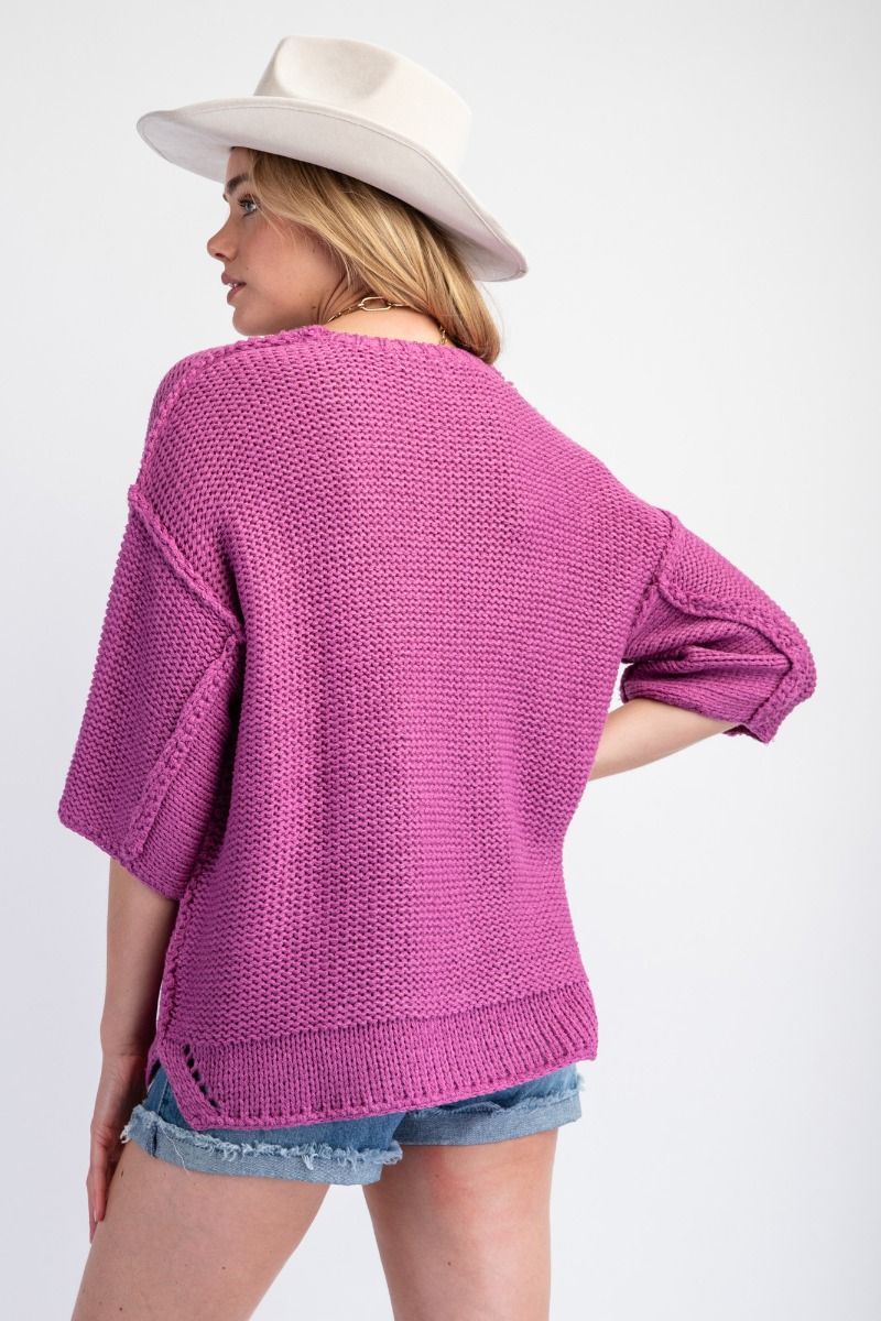 The Dolman 3/4 Sleeve Sweater