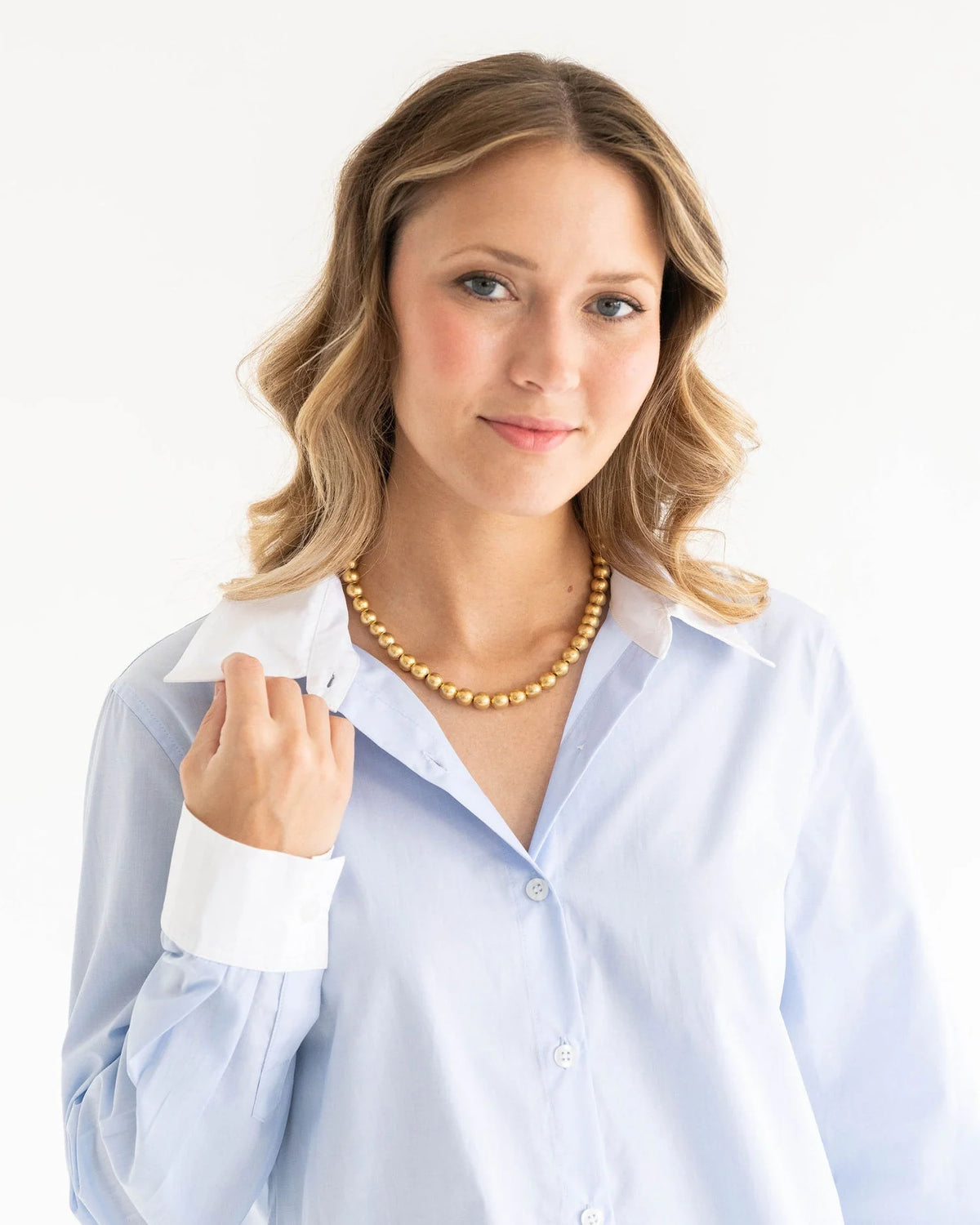 Susan Shaw Gold Mini Margaret Beaded Necklace
