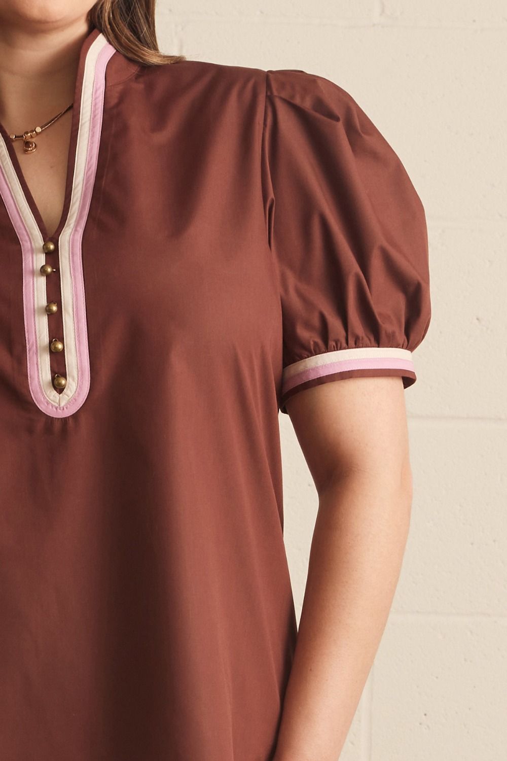 The Sheldon Chocolate Plus Size Top