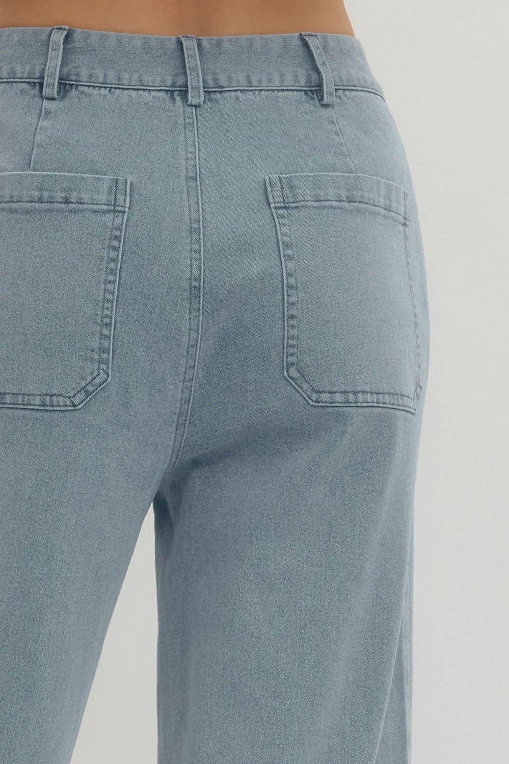 Entro Light Denim Patch Pocket Pants