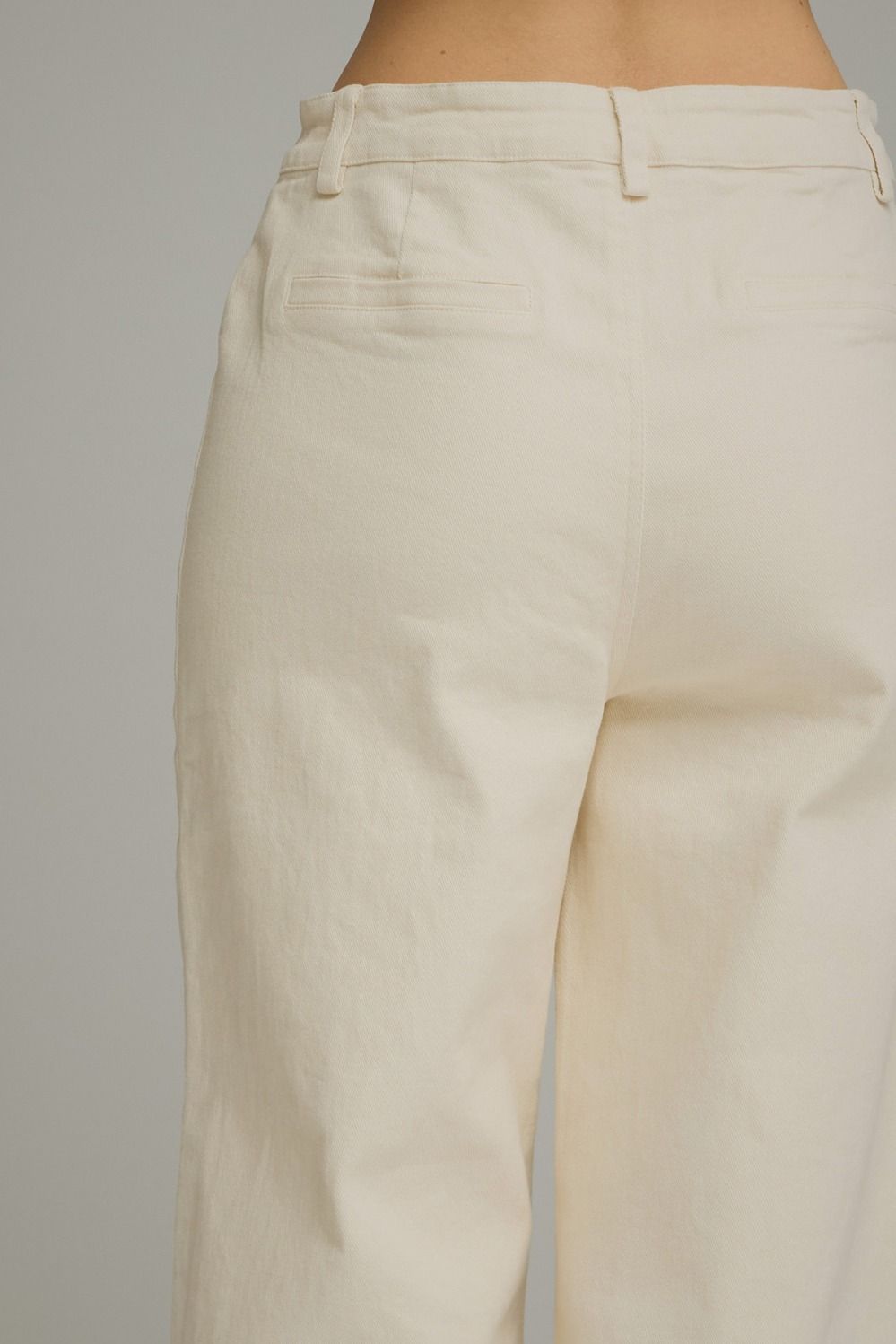 Entro Wide Leg Pants With Horsebit Detail